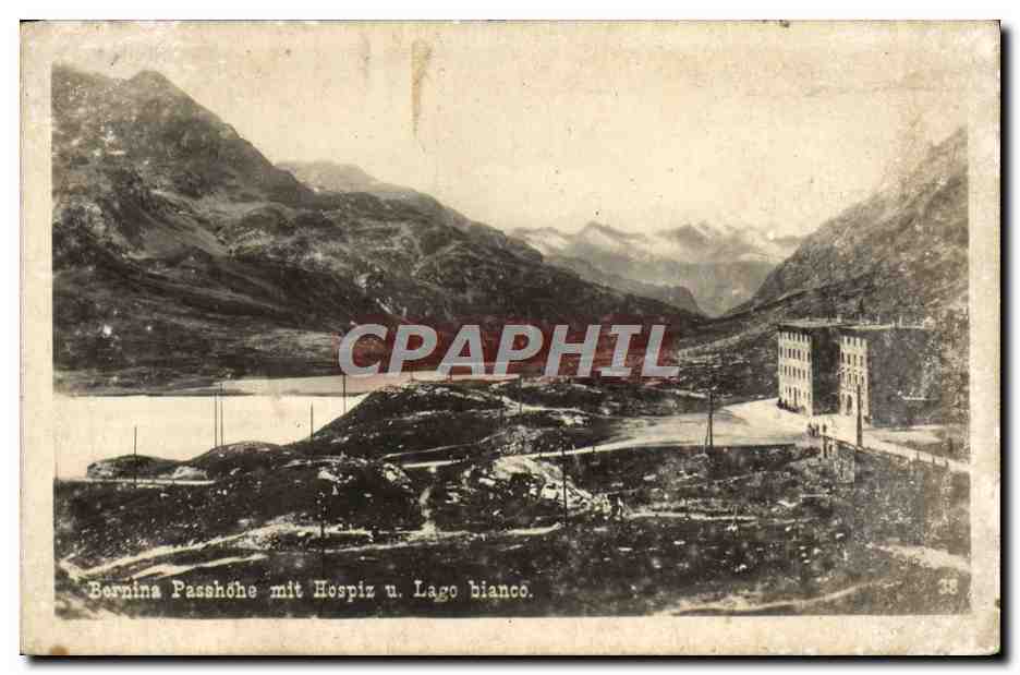 CPA Bernina Passhohe Mit Hospiz U Lago Bianco