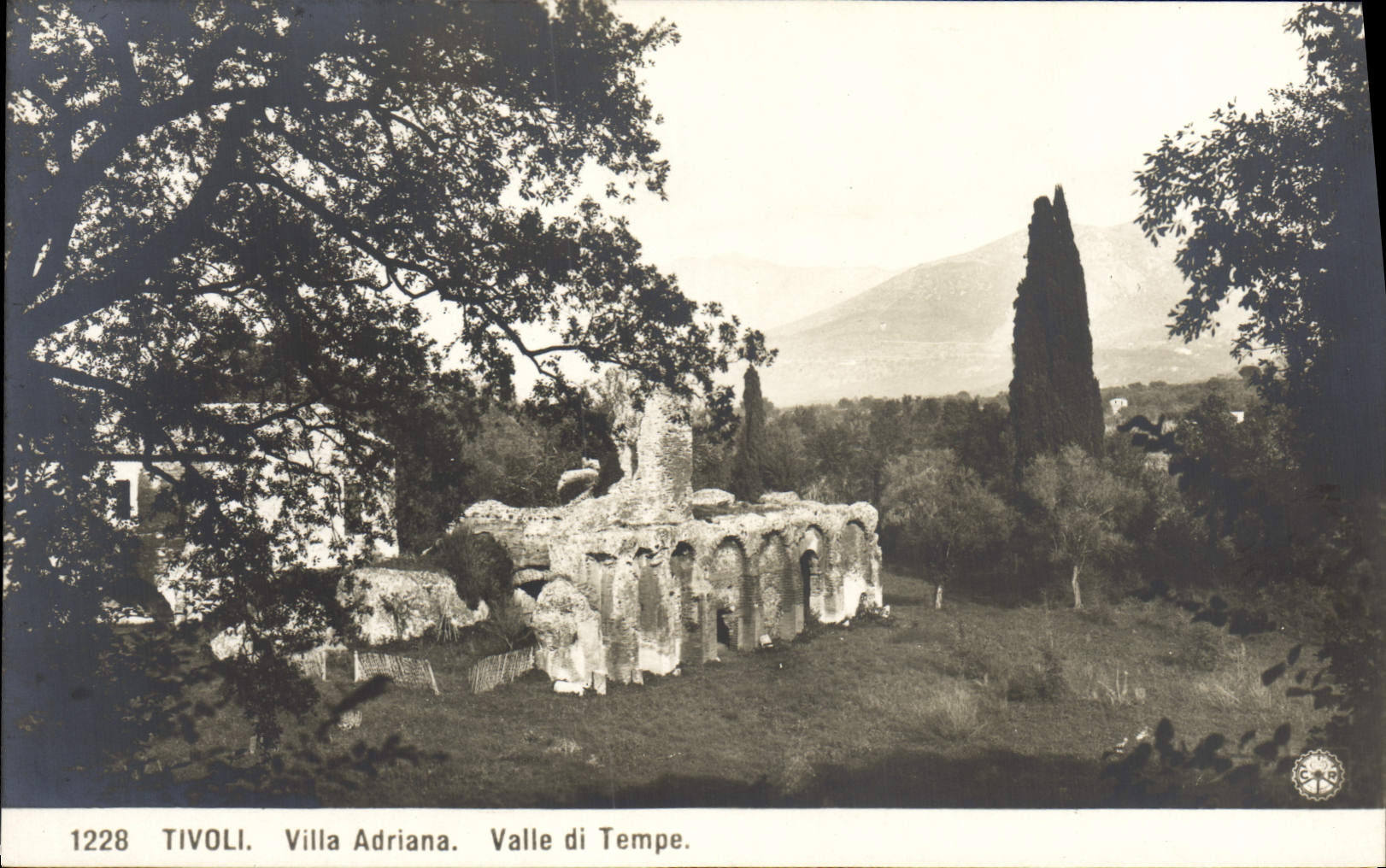 CPA Tivoli Villa Adriana Valle Di Temple