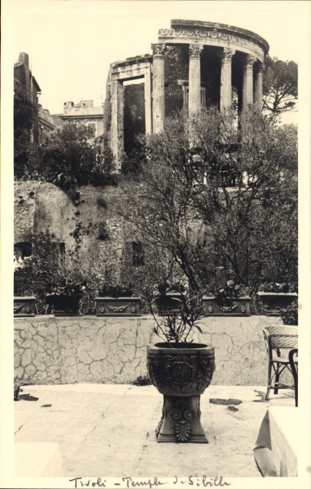 CARTE PHOTO Tivoli Temple de Sibilla