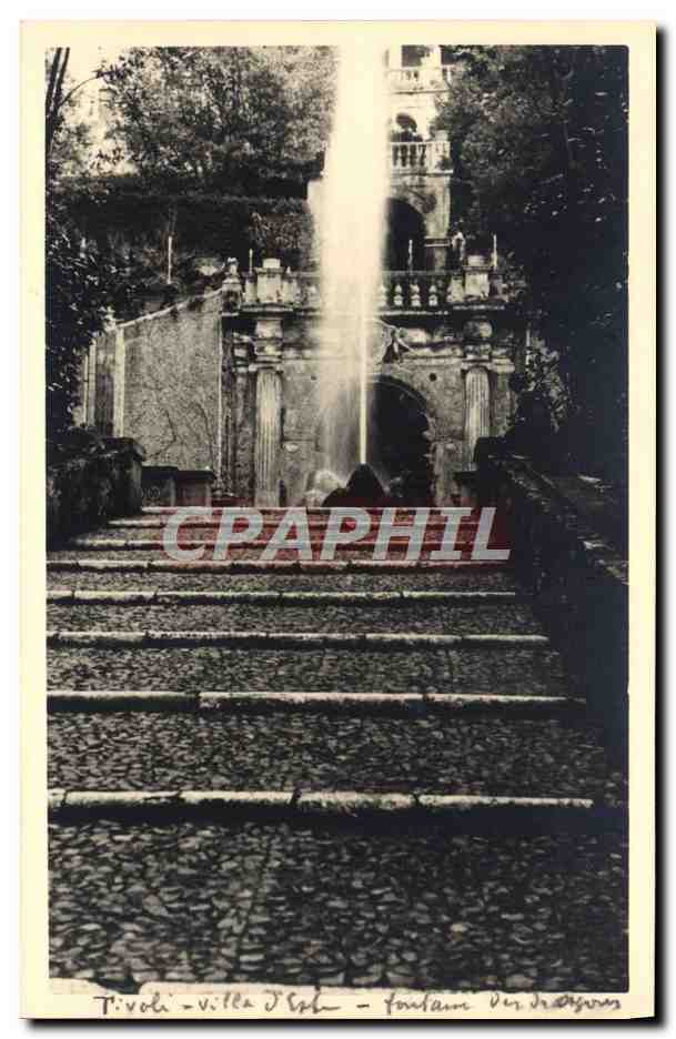 CARTE PHOTO Tivoli Villa D'Este Fontana 
