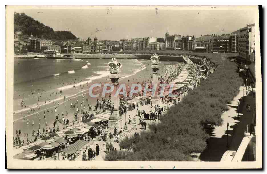 CPA San Sebastian Paseo y Playa De La Concha