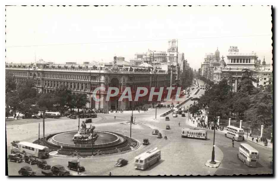 Madrid — Plaza de Cibeles et calle de Alcalá — Éditions García Carrabella, n° 189