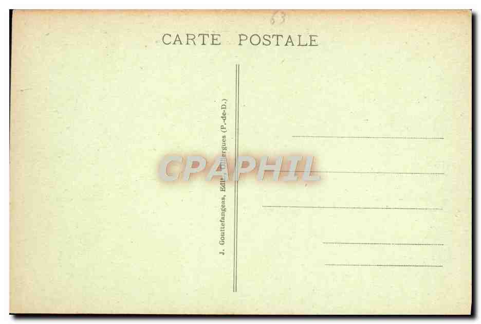 Bifurcation de la Route Thermale d'Auvergne - Roches Tuilière et Sanadoire - Mont-Dore à Clermont-Ferrand et Orcival — Verso