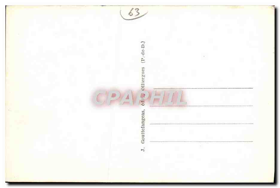CPA L'Auvergne Riom La Maison Centrale — Rückseite
