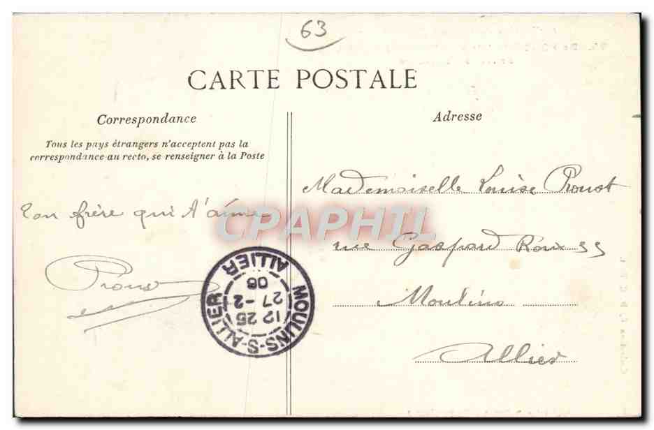 Arrivée à Saint-Ours — Collection du Circuit d'Auvergne — n°75 — Rückseite