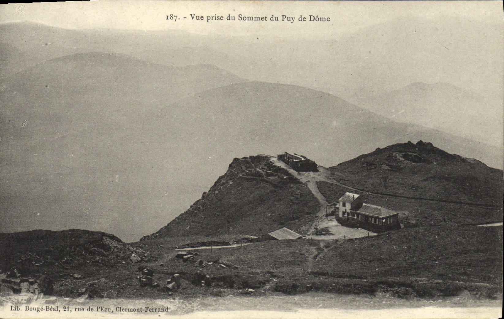 CPA Vue Prise Du Sommet Du Puy De Dome