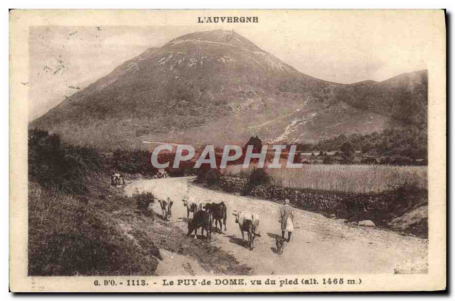 CPA L'Auvergne Le Puy De Dome Vu du Pled Vache