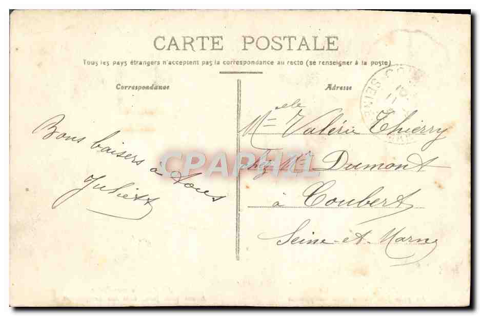 CPA Noste Auvergne La Feto Do Gran Puere Folklore — Rückseite