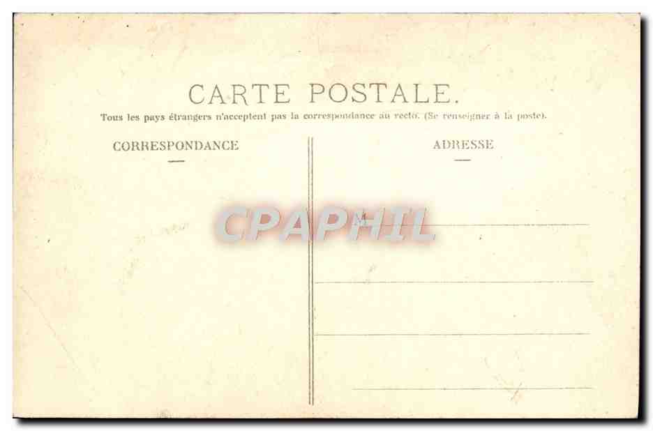 CPA Circuit d'Auvergne Coupe Gordon Bennett 1905 Virage De La Mort Pres Lastic — Verso