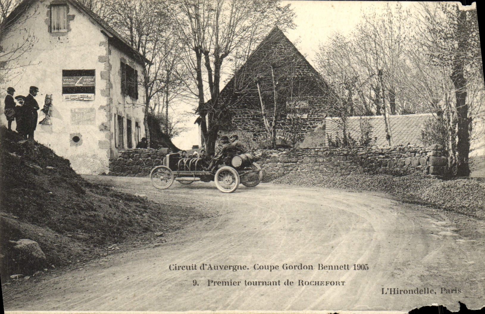 CPA Circuit d'Auvergne Coupe Gordon Bennett 1905 Premier tournant de Rochefort Automobile 