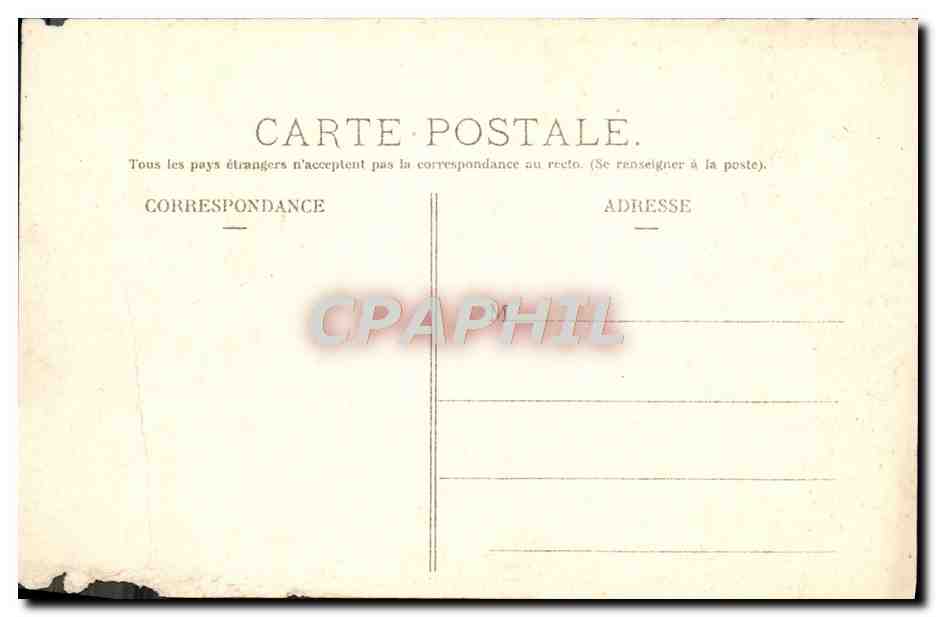 CPA Circuit d'Auvergne Coupe Gordon Bennett 1905 Premier tournant de Rochefort Automobile  — Verso