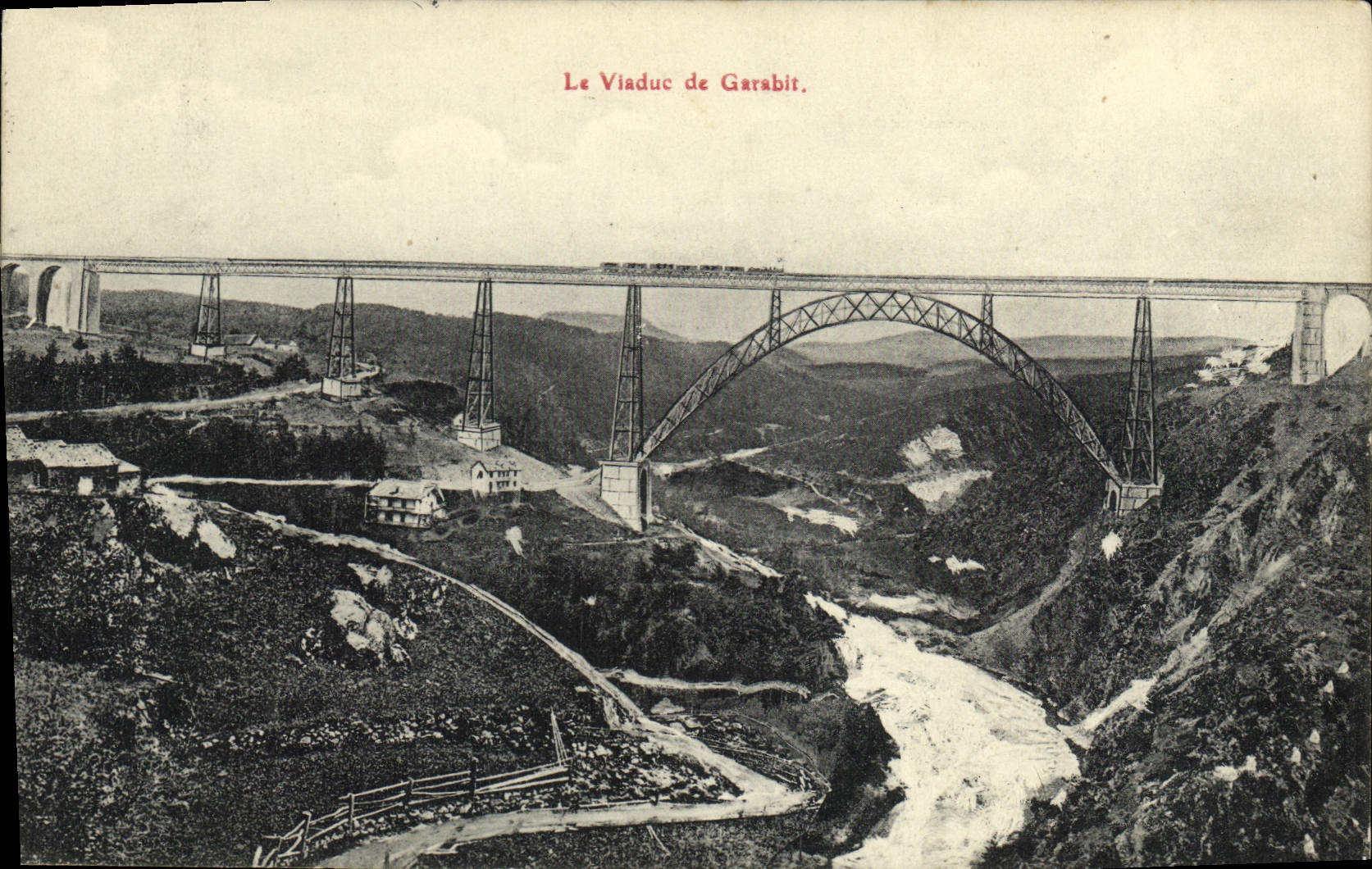 Le Viaduc de Garabit — vue panoramique — Édit.-phot. Gérald Ferrand