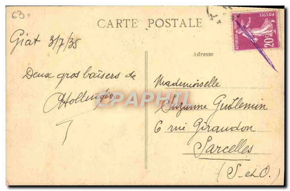 CPA En Auvergne Yo Garde Mo Motous Sous Los Berger Moutons — Rückseite