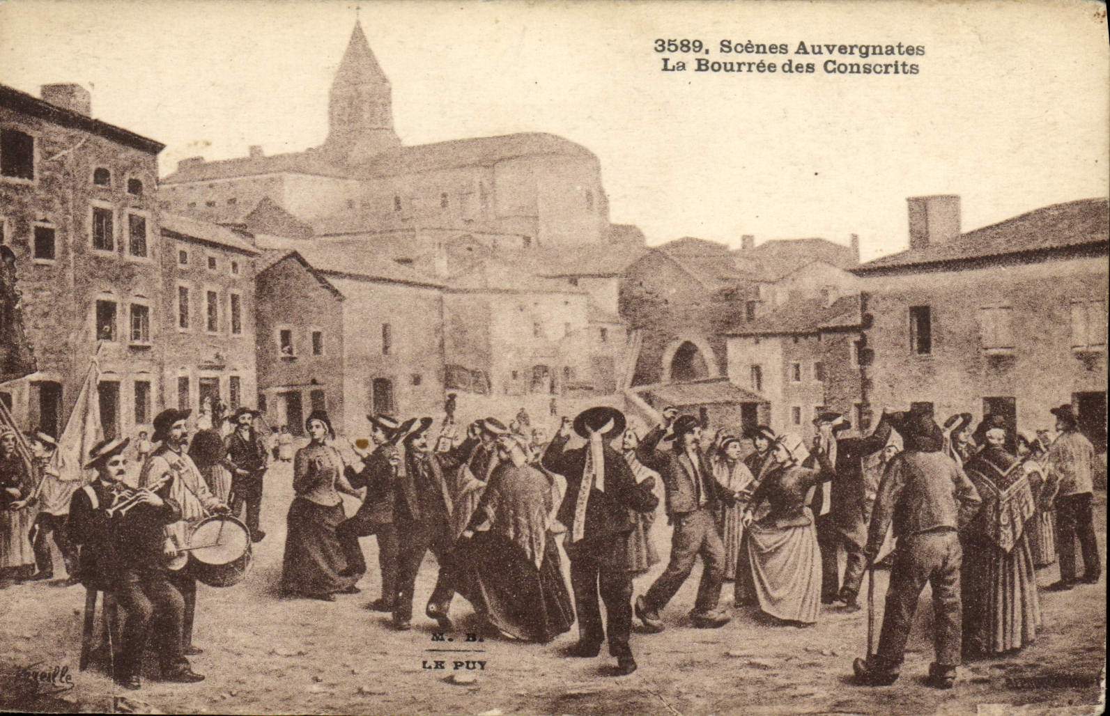 La Bourrée des Conscription — Scènes Auvergnates — M. B. — LE PUY