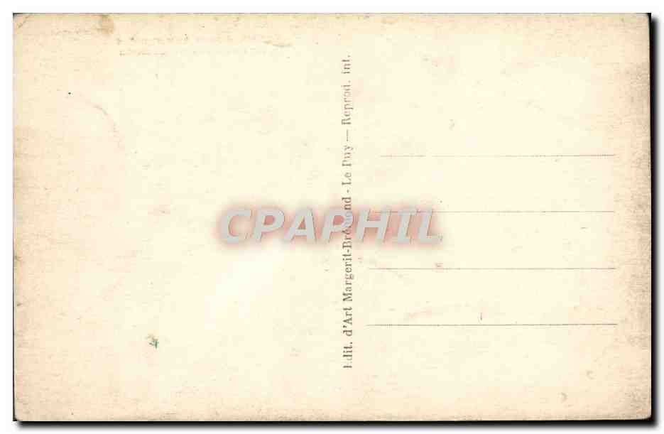 La Bourrée des Conscription — Scènes Auvergnates — M. B. — LE PUY — Verso