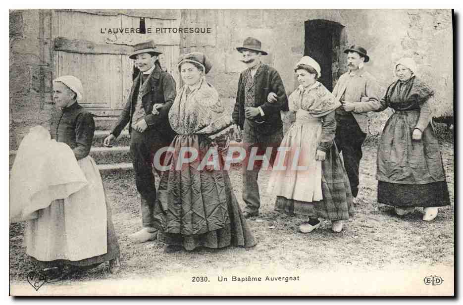 CPA L'Auvergne Pittoresque Un Bapteme Auvergnat Folklore