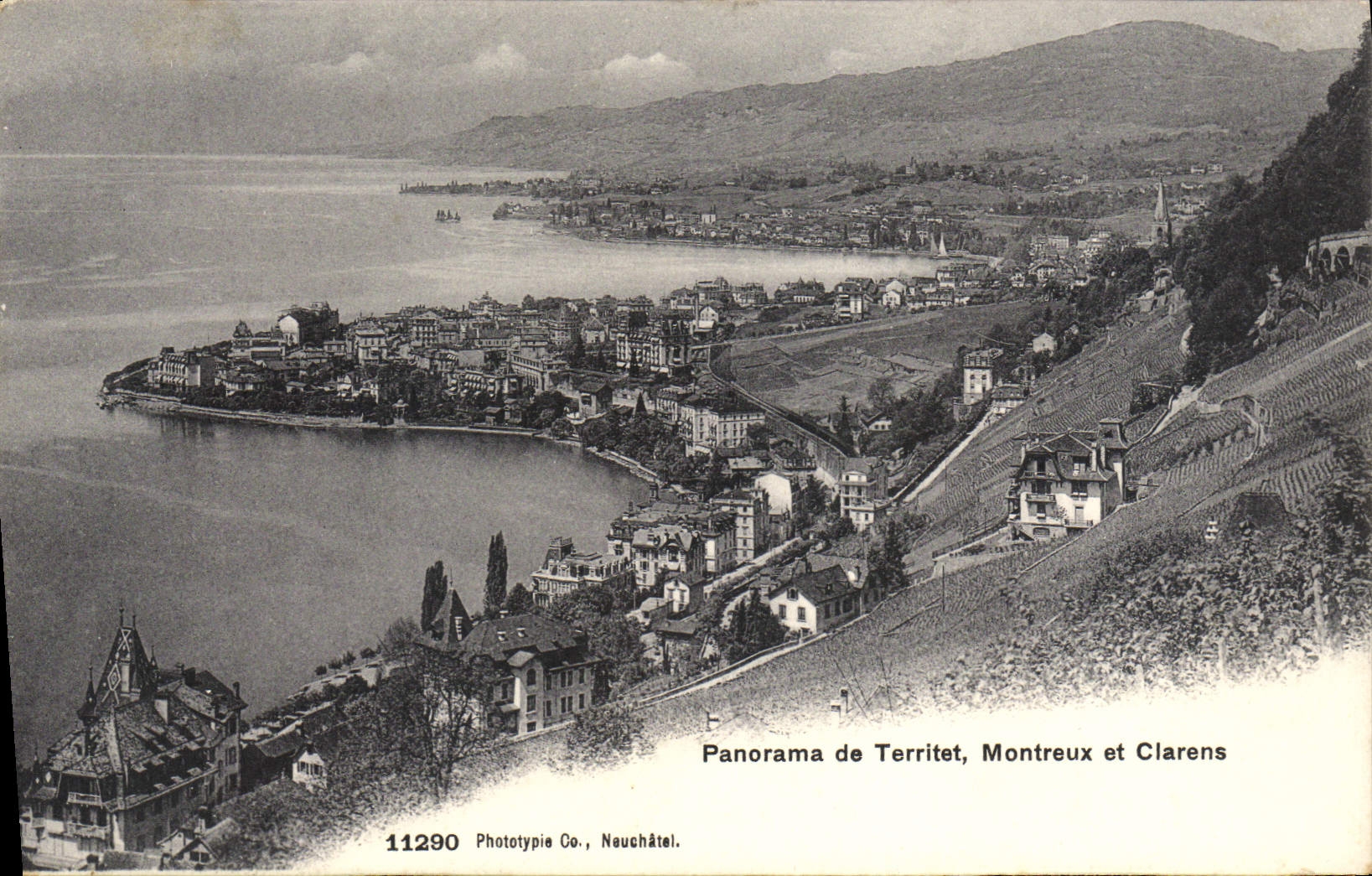 CPA Panorama de Territet Montreux et Clarens