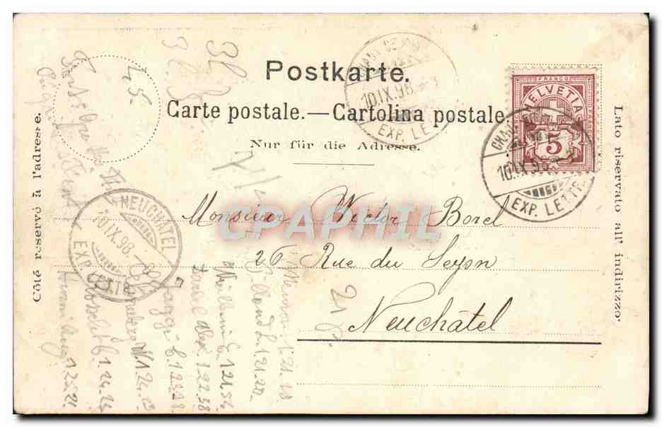 Le Chouy de Jondo — Ouchy, Le Port — Lausanne-Cornaz & Cie, IMP. ÉDIT. — Reverso