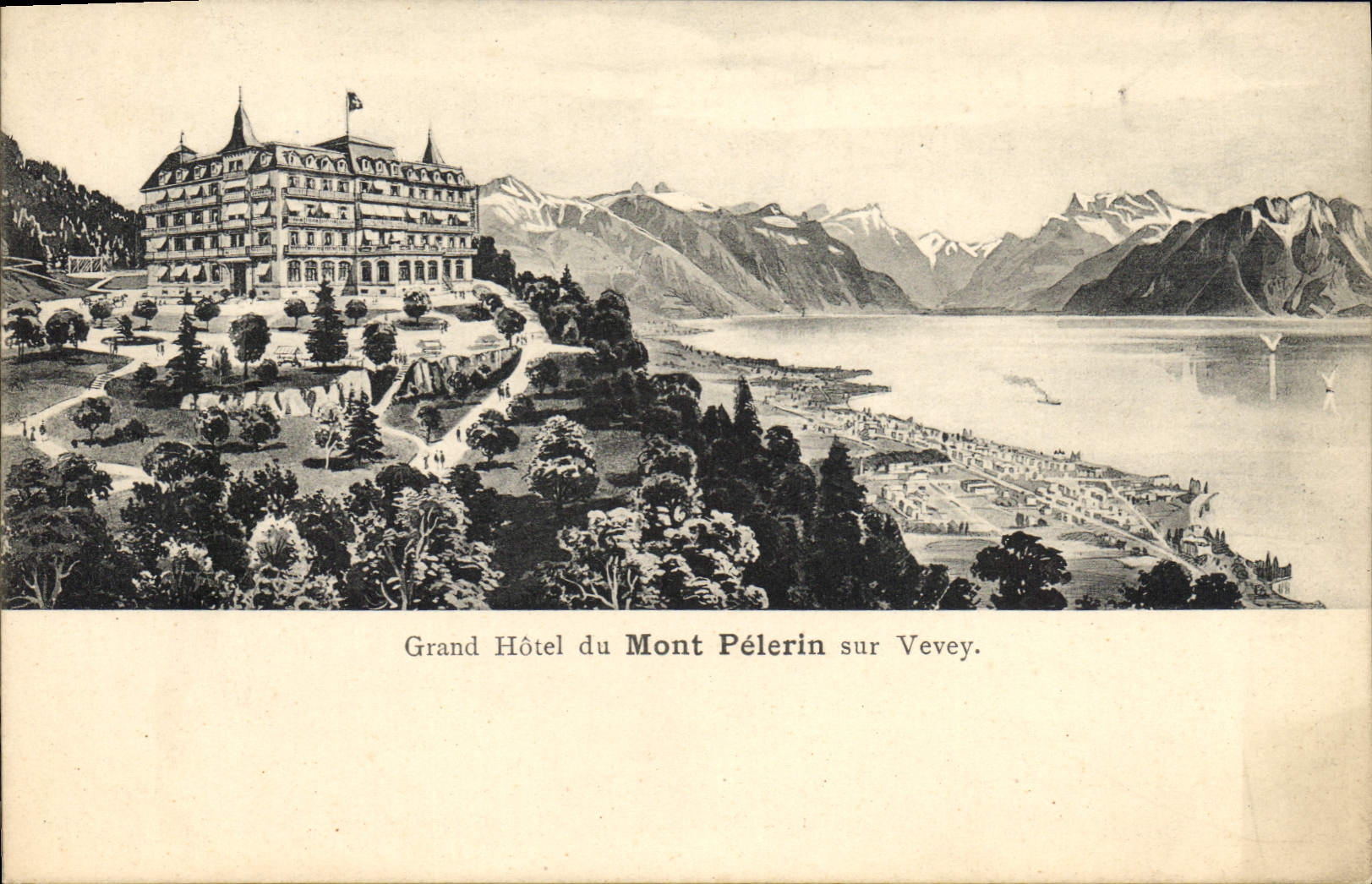CPA Grand Hotel du Mont Sur Vevey