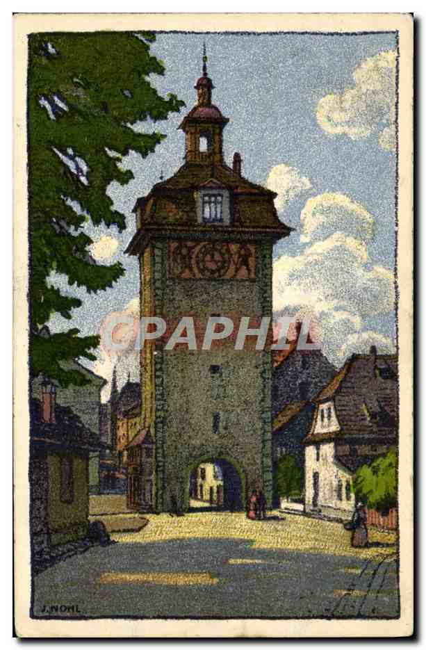 CPA Schaffhouse Comite de rapatriement Illustrateur j Noml