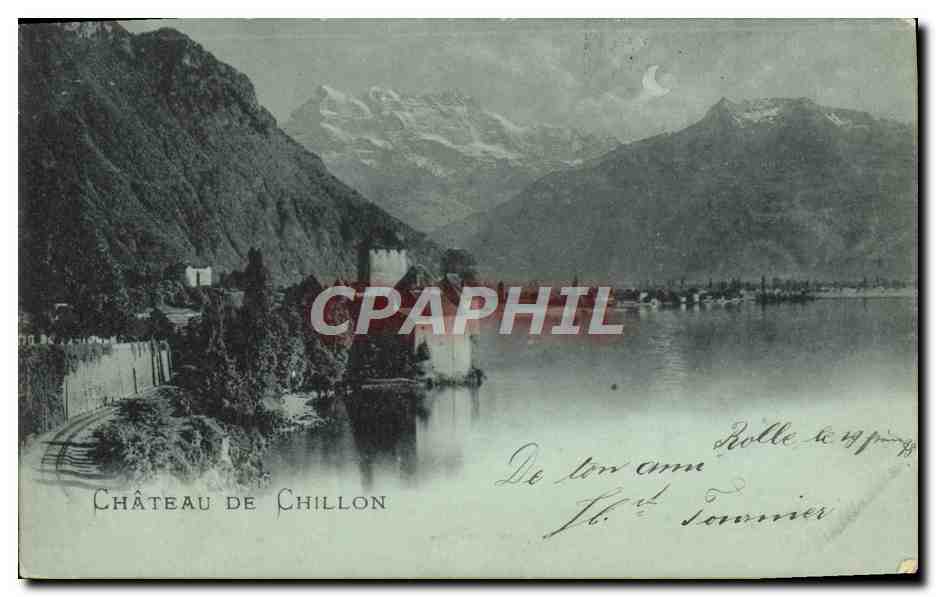CPA Chateau de Chillon Carte 1898