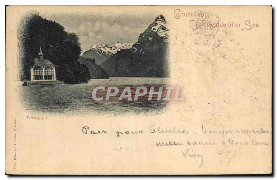 CPA Gruss Vom Vielvaldstatter See Tellskapelle 
