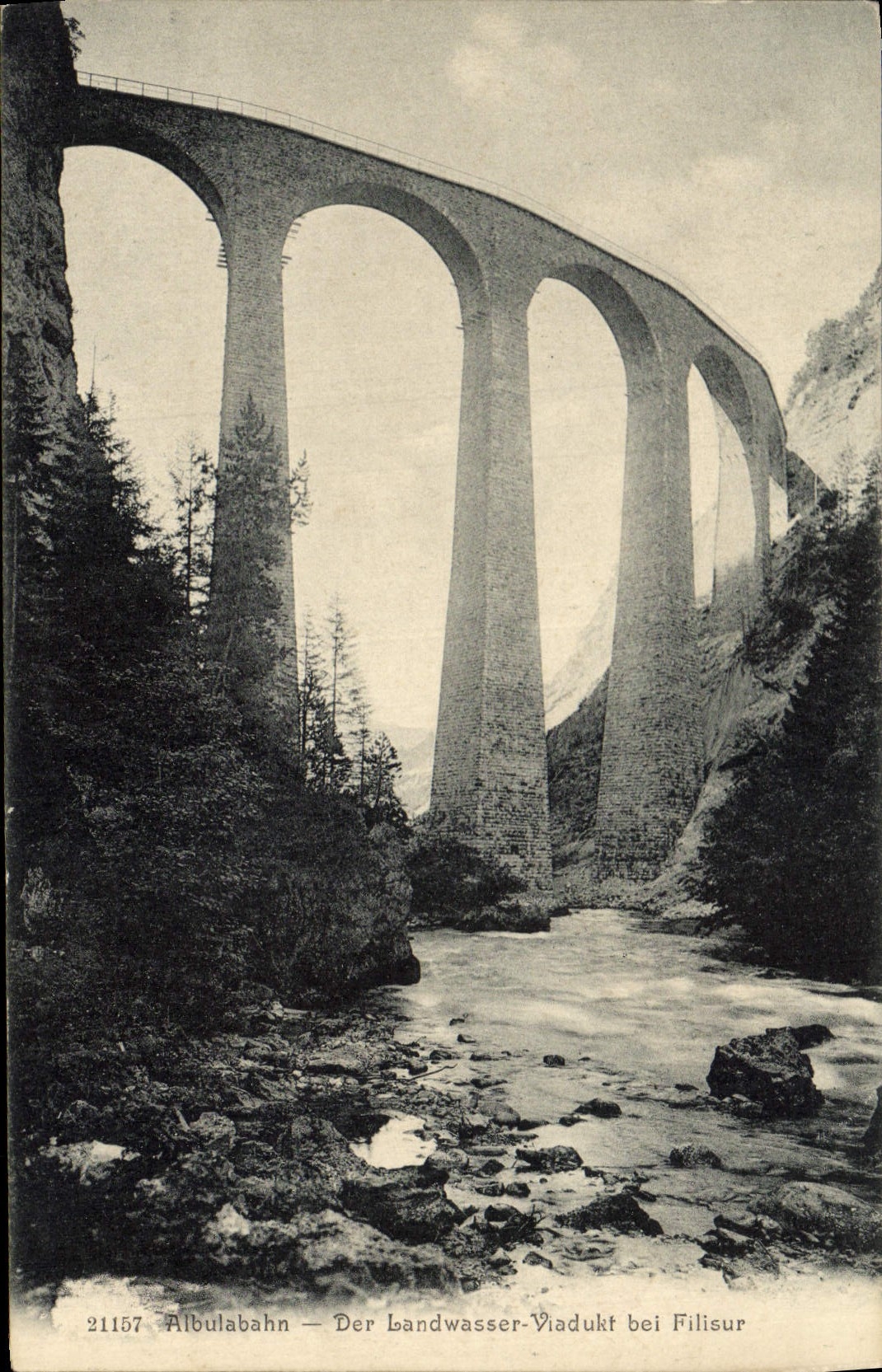 CPA Albulabahn Der Landwasser Viadukt bei Filisur