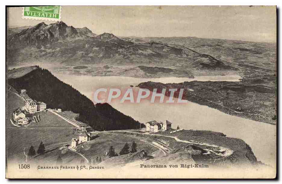 CPA Geneva Panorama Von Rigi Kulm
