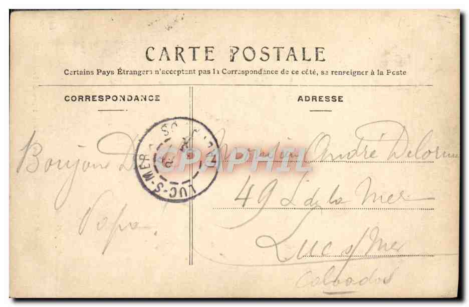 CPA Paris Porte de L'eglise Saint Louis en I'lle Rue St Louis en l'Ile — Rückseite