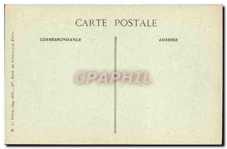 CPA Paris D'Autrefois Rue Saint Severin — Rückseite