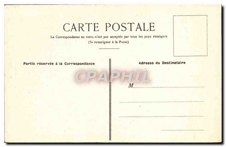 CPA Paris Porte de L'ancien Hotel de Coislin Rue de Grenata Lechapelays Menuisier — Rückseite