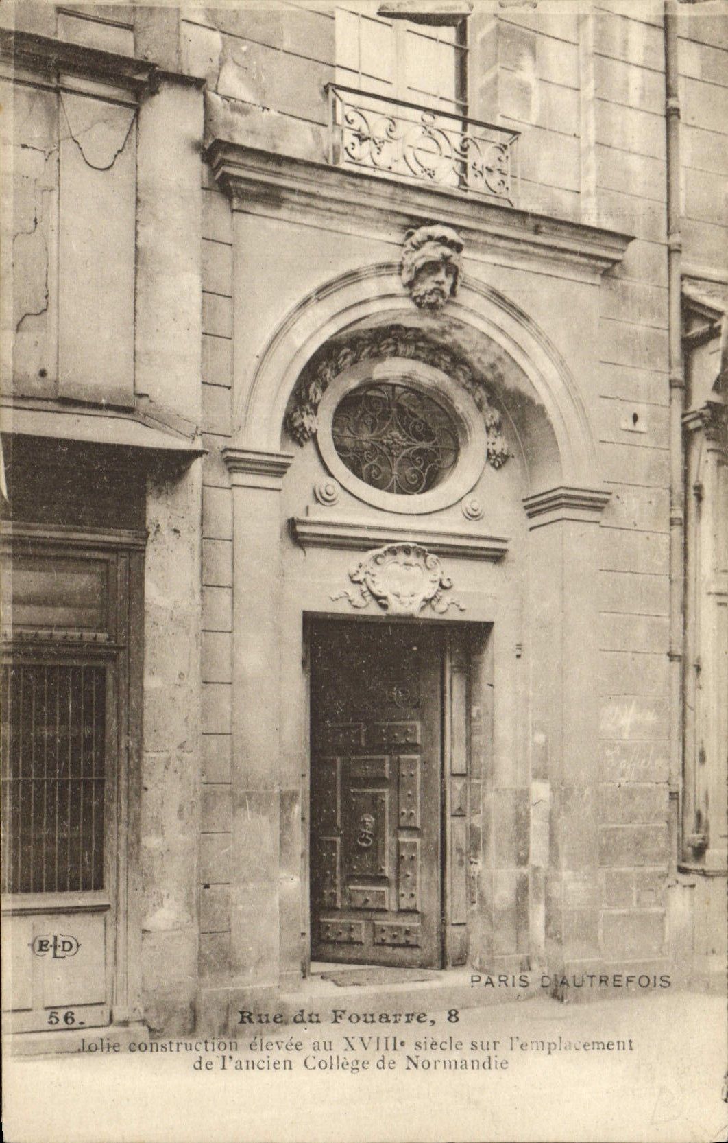 CPA Paris Rue Fouarre Emplacement de l'ancien college de Normandie