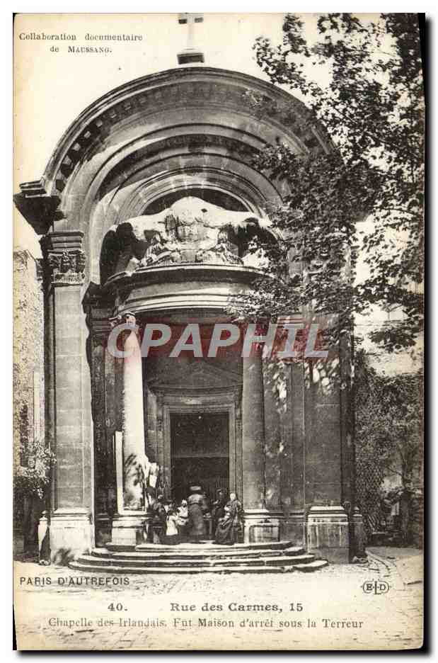 Chapelle des Irlandais — Rue des Carmes, 15 — Paris d'autrefois — Éditeur E. & L. Doly, Paris