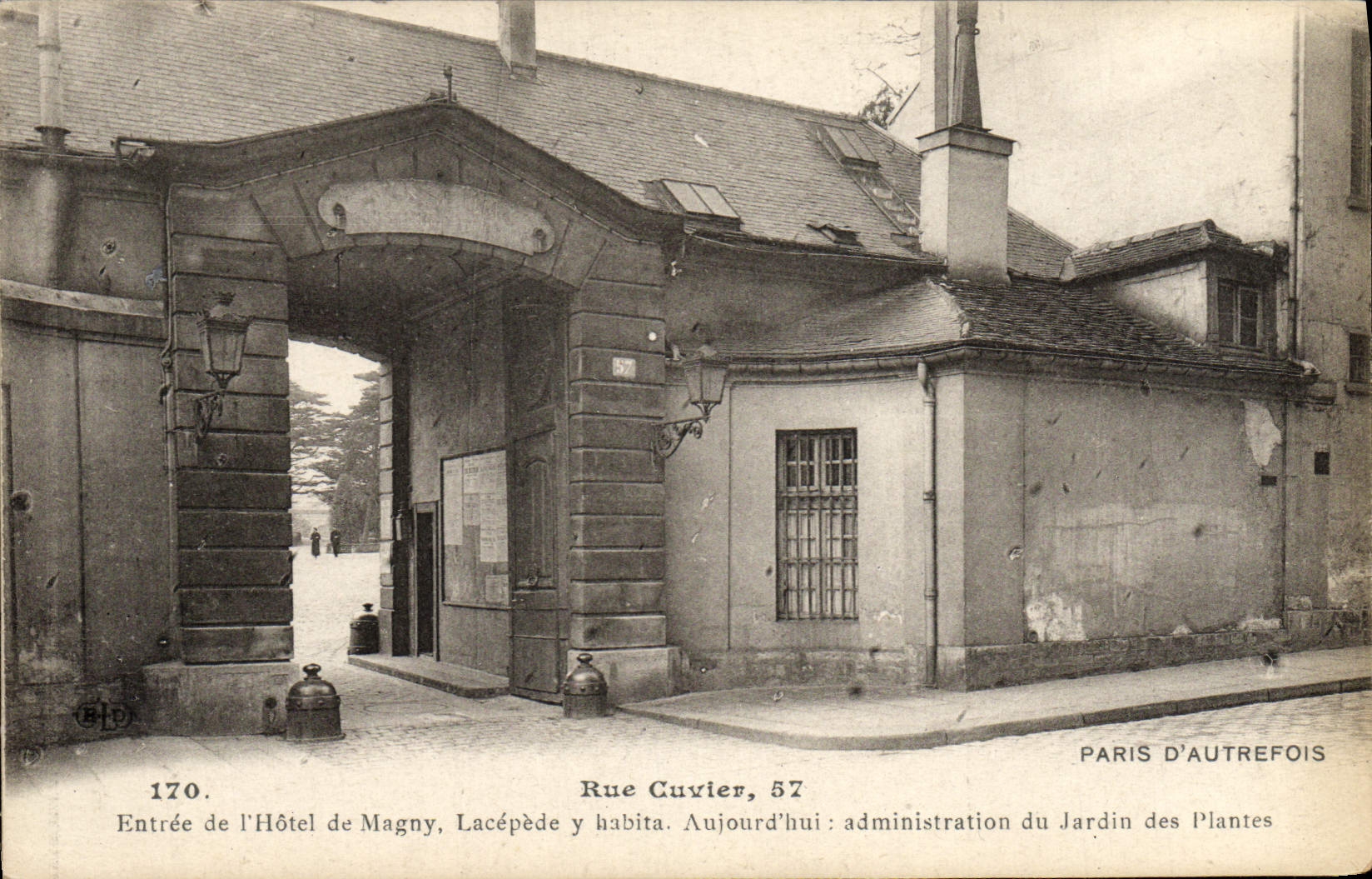 Entrée de l'Hôtel de Magny — Rue Cuvier, 57 — Paris d'autrefois