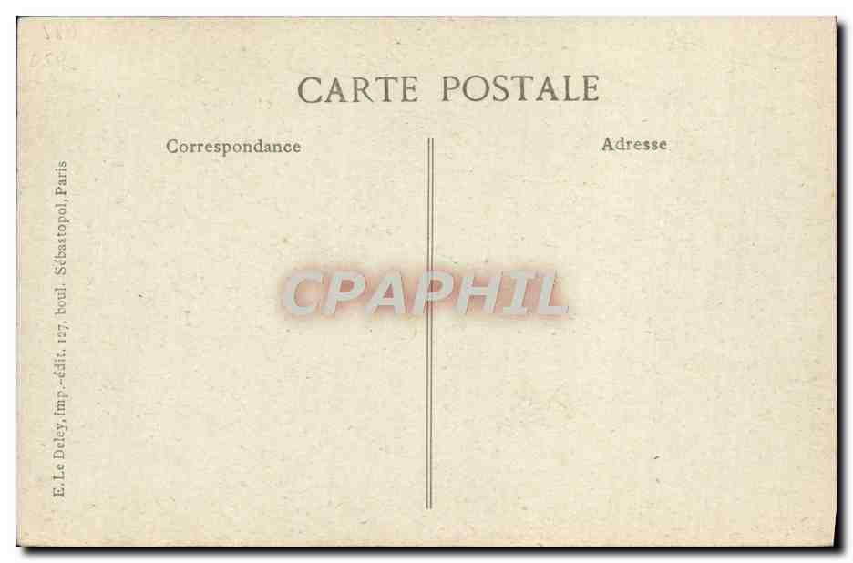 CPA Paris D'Autrefois Rue de Birague Pavillon du roi — Verso