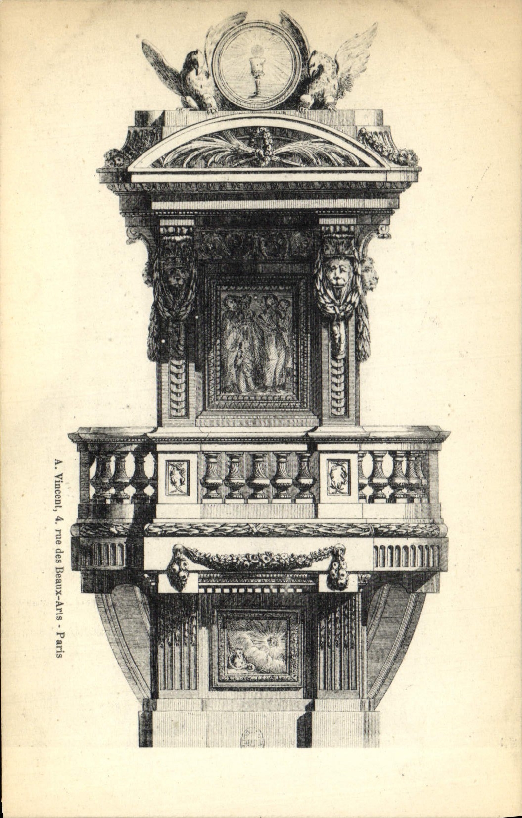 CPA Fantaisie Decor antique