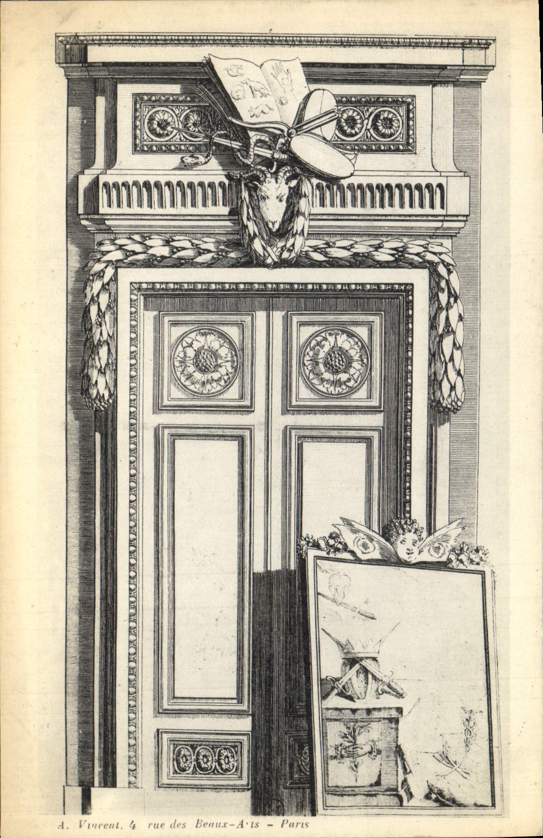 CPA Fantaisie Decor antique