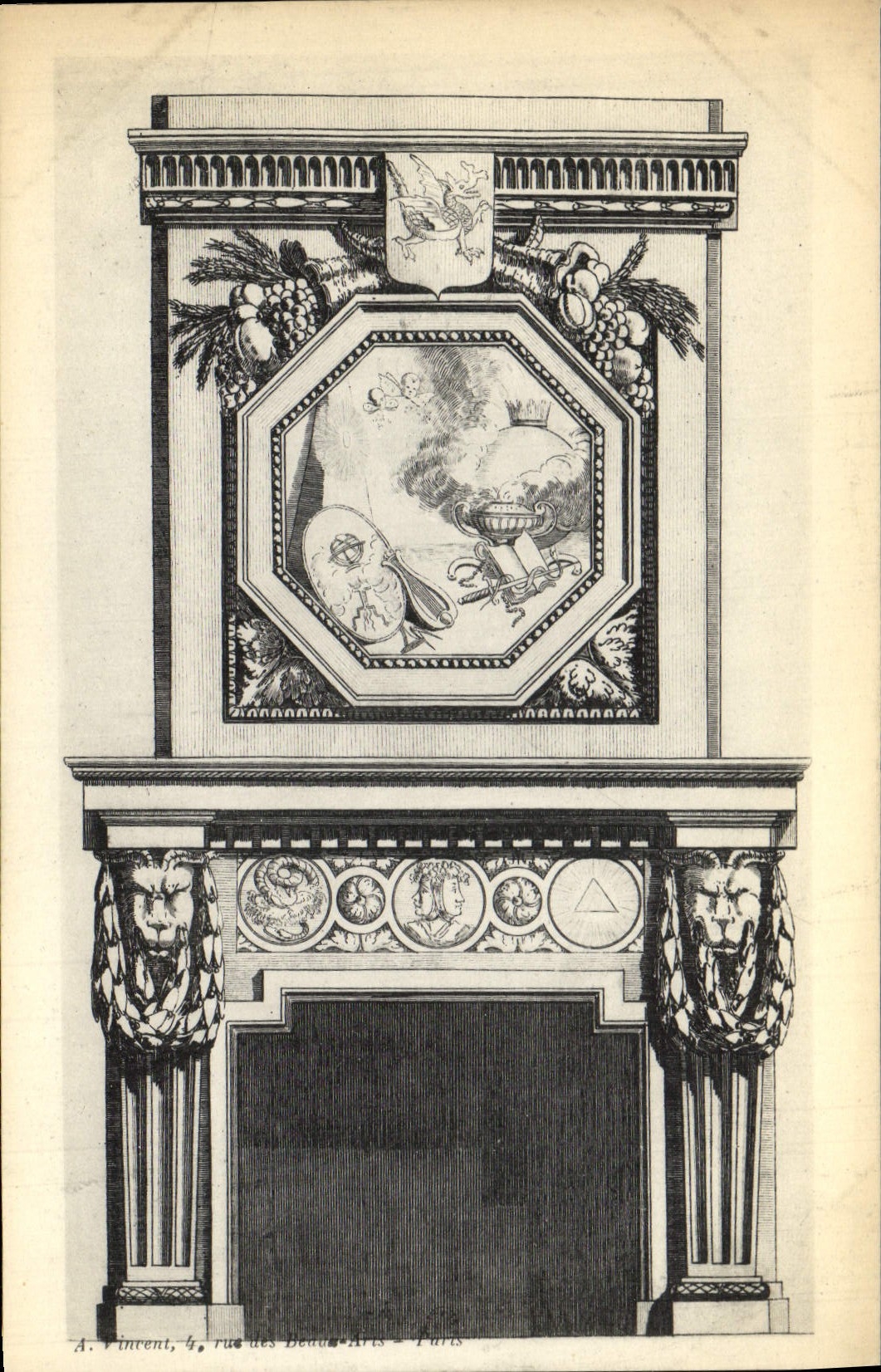 CPA Fantaisie Decor antique