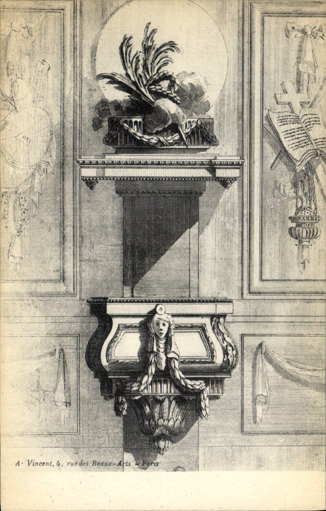 CPA Fantaisie Decor antique