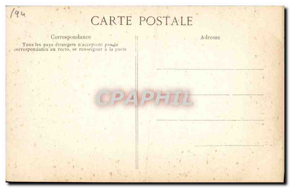 CPA Fantaisie Decor antique Sanglier — Rückseite