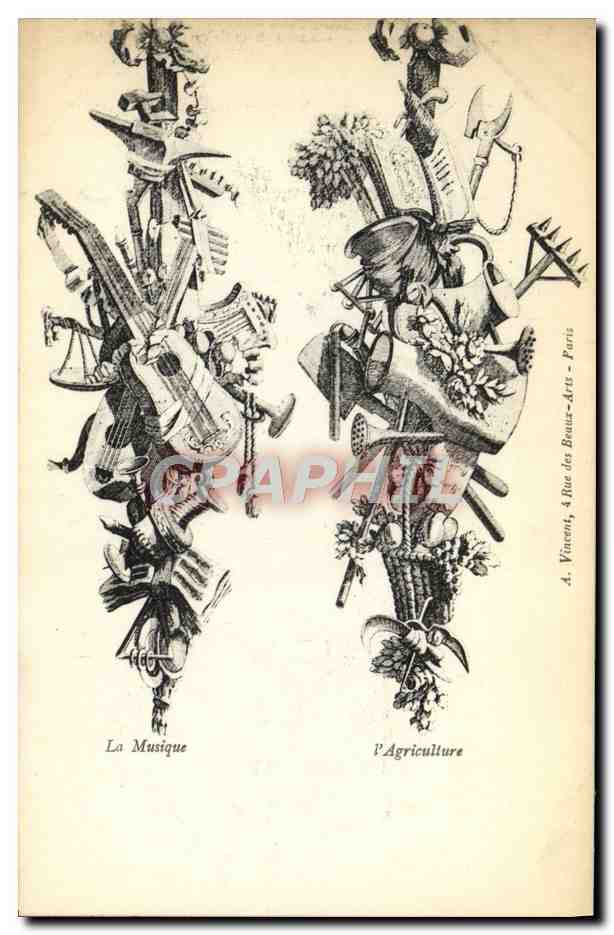 La Musique — La Musique et l'Agriculture — A. Vincent, 4 Rue des Beaux-Arts - Paris