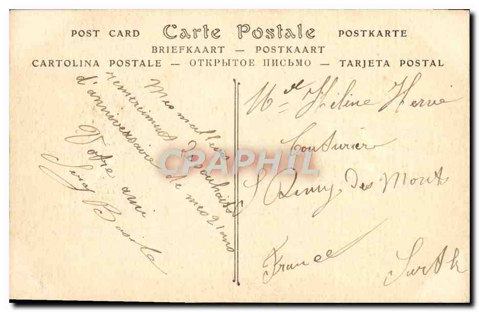 CPA Armee D'Afrique Regiment de Tirailleurs Algeriens La Garde Militaria  — Rückseite