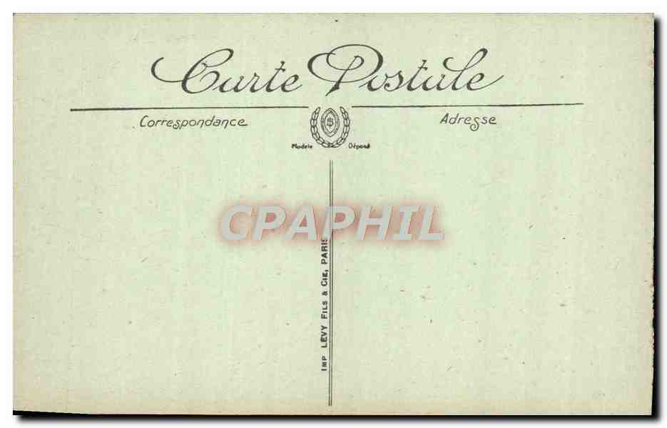 CPA Tunis Porte et Souk le Bey — Verso