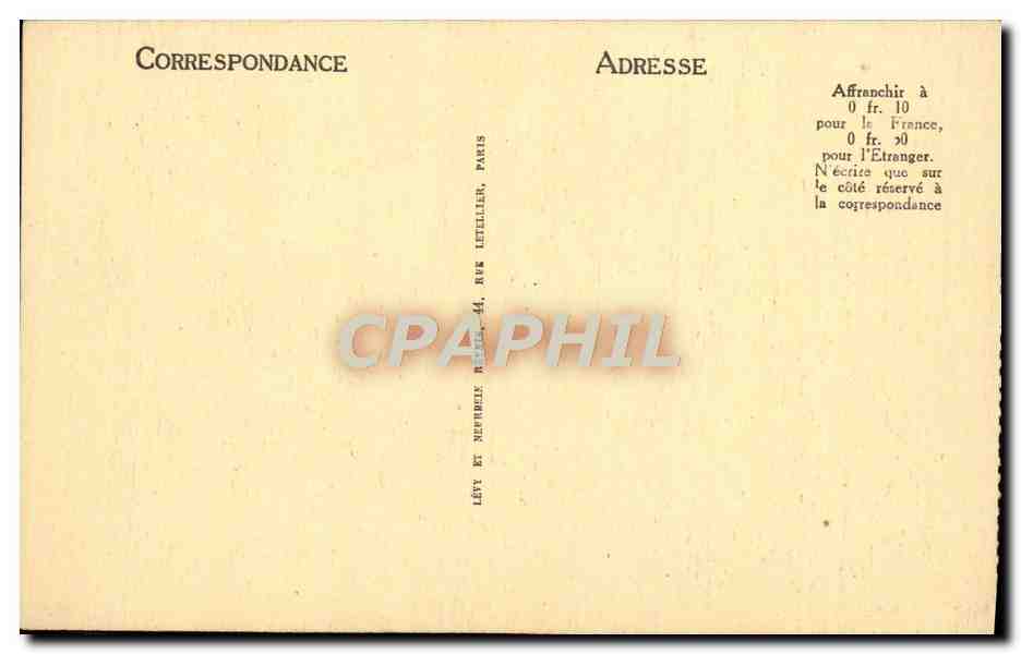 CPA Gabes La Poste — Verso