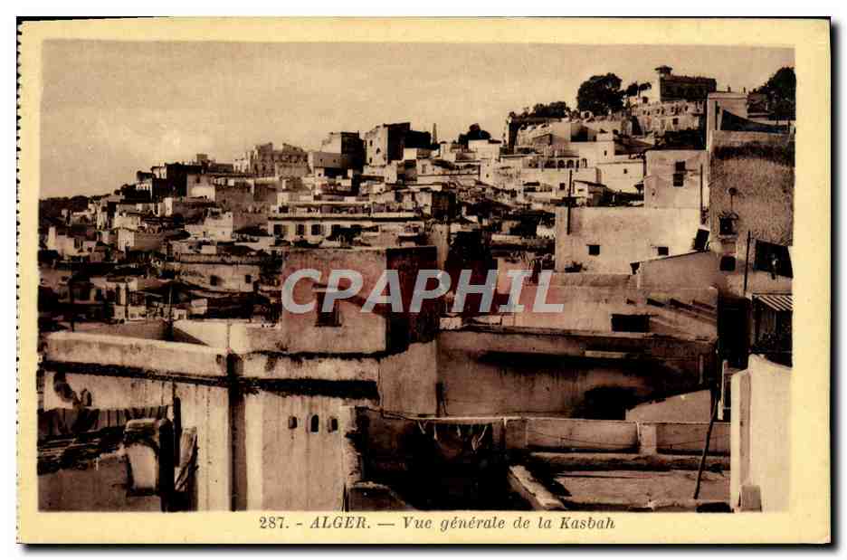 CPA Alger Vue Generale De La Kasbah