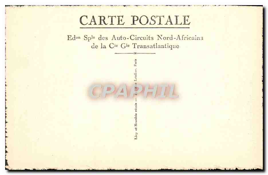 CPA Marrakech Un Coin de la Palmeraie — Rückseite