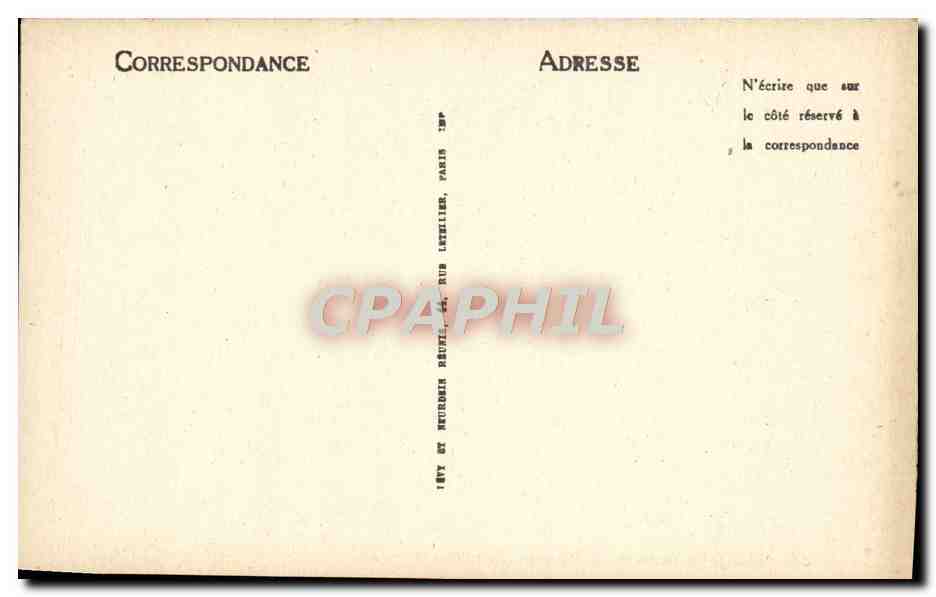 CPA Fez Galerie de la Medersa Bou Anania — Rückseite