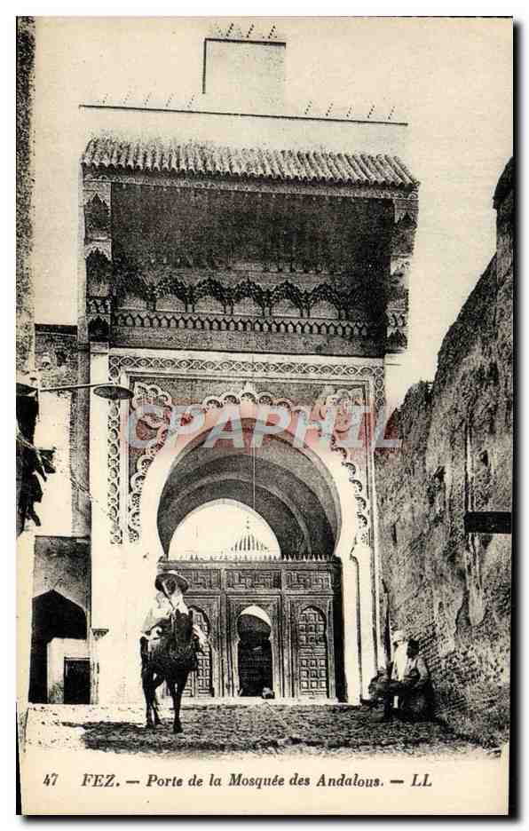 CPA Fez Porte de la Mosquee des Andalous