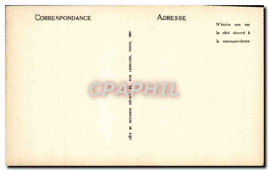 CPA Fez Interieur de la Medersa Sanry — Rückseite