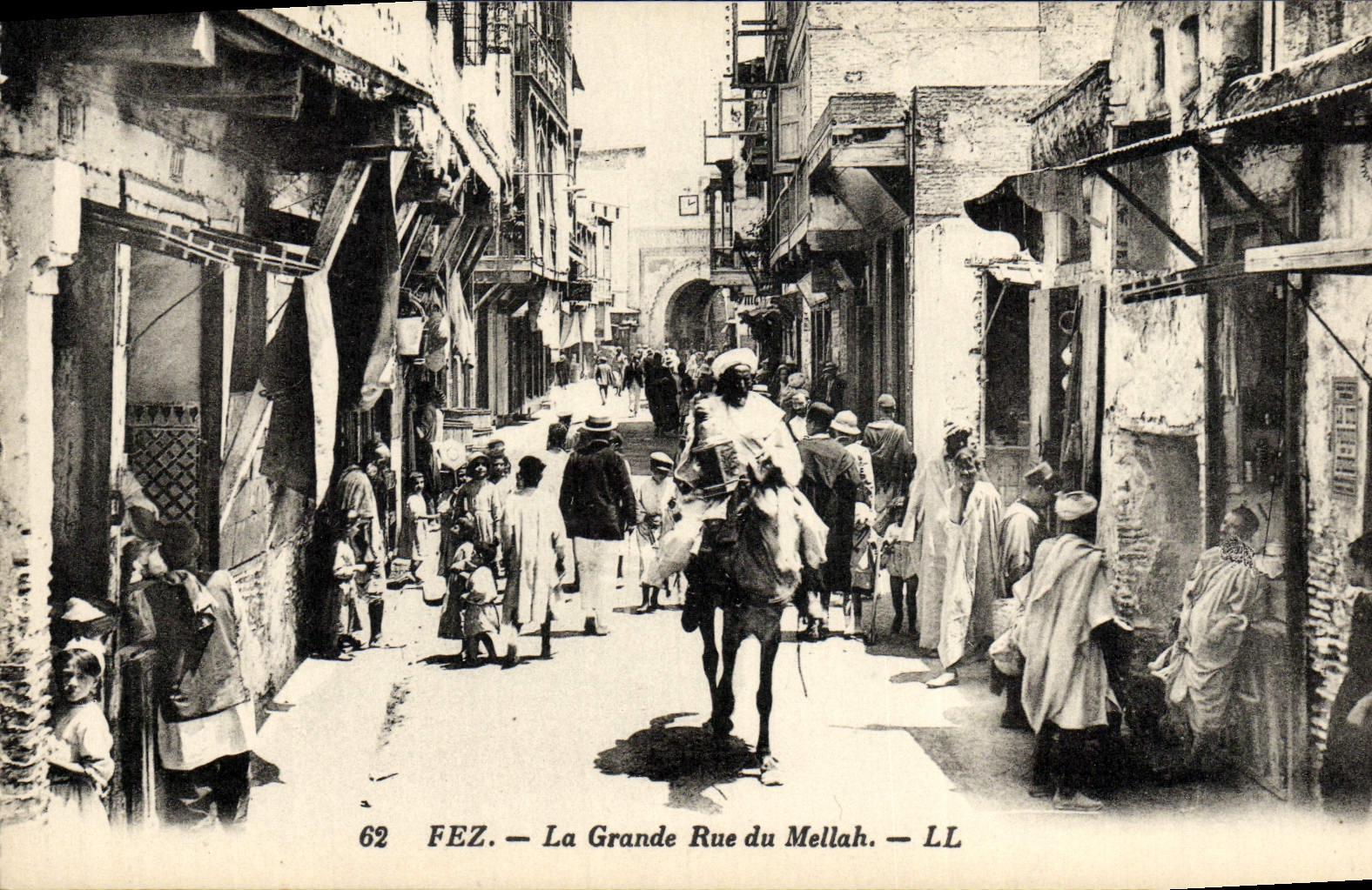CPA Fez La Grande Rue du Mellah